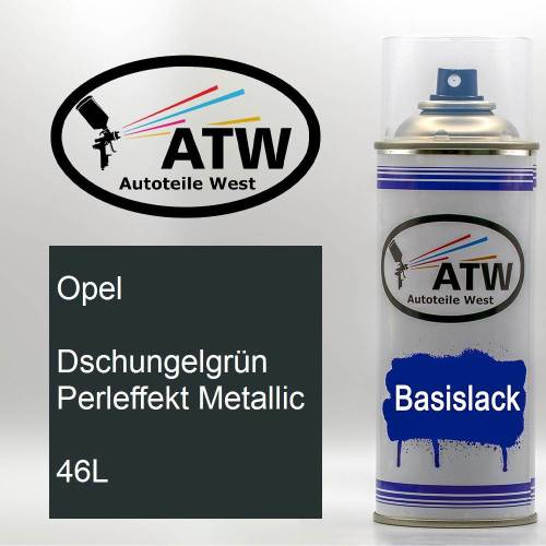 Opel, Dschungelgrün Perleffekt Metallic, 46L: 400ml Sprühdose, von ATW Autoteile West.